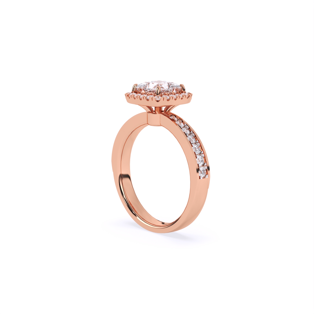 Elevated Diamond Engagement Lift Ring