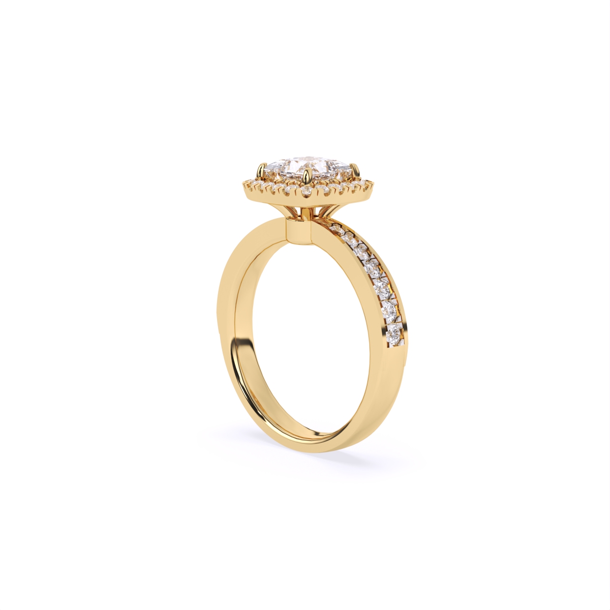 Elevated Diamond Engagement Lift Ring
