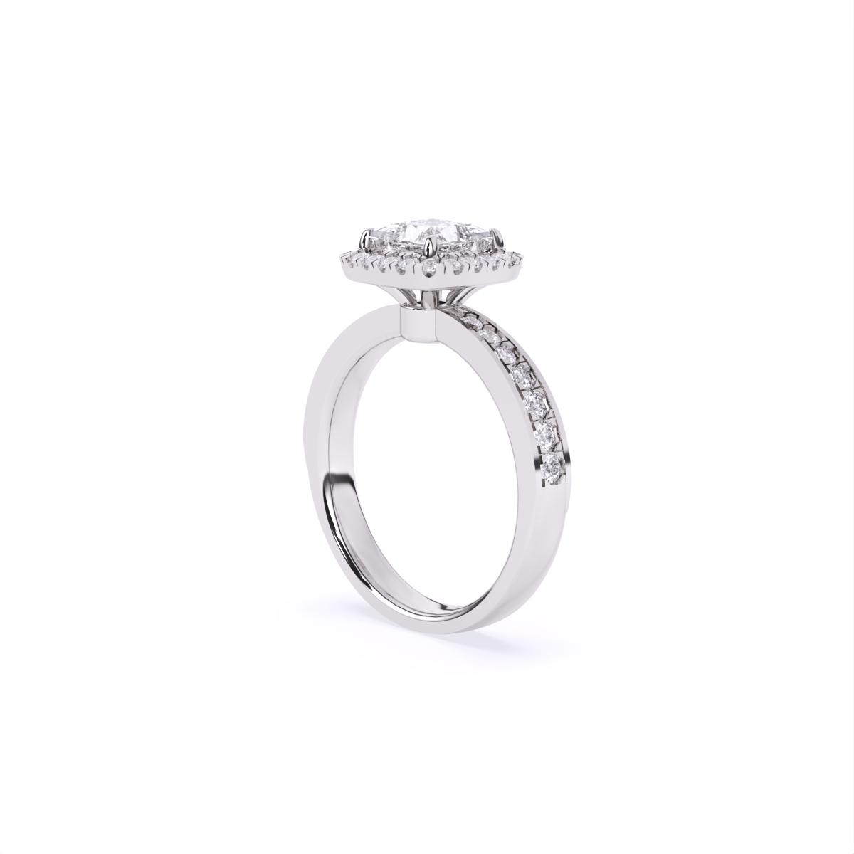 Elevated Diamond Engagement Lift Ring