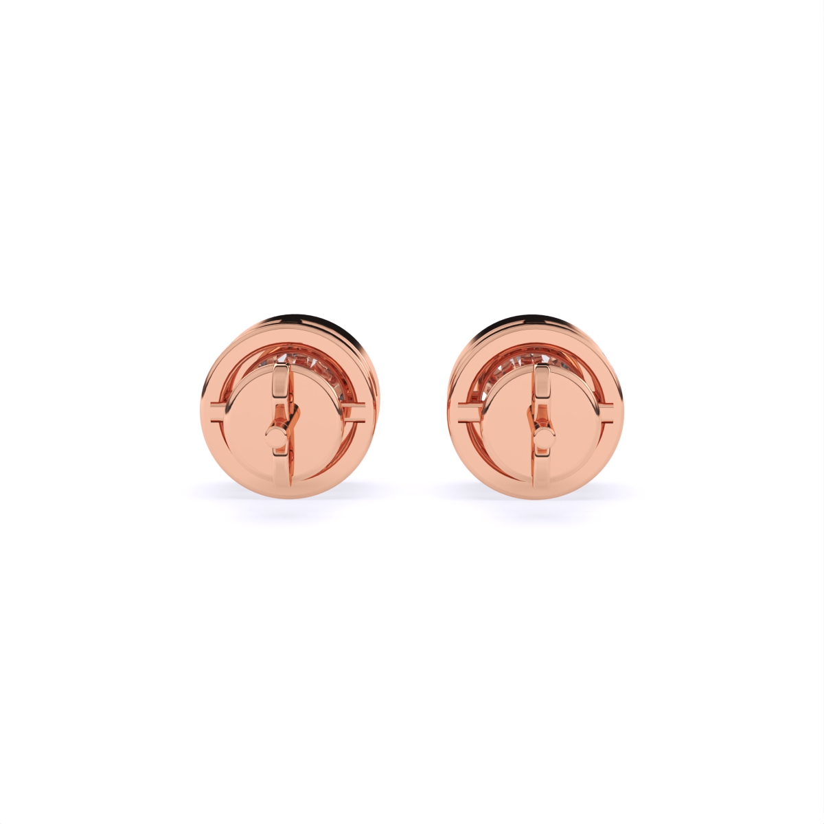 Everyday Glam Solitaire Diamond Stud Earrings