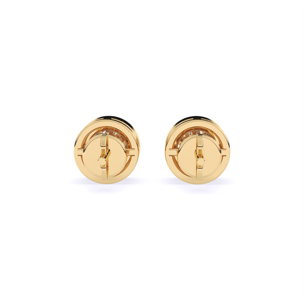 Everyday Glam Solitaire Diamond Stud Earrings