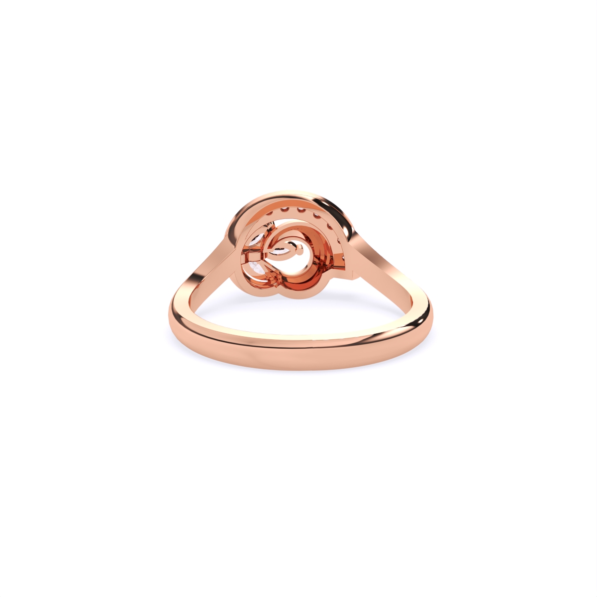 Casual Glam Leaf Diamond Ring