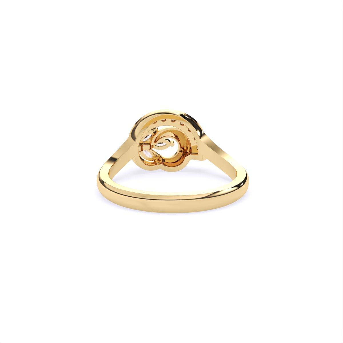 Casual Glam Leaf Diamond Ring