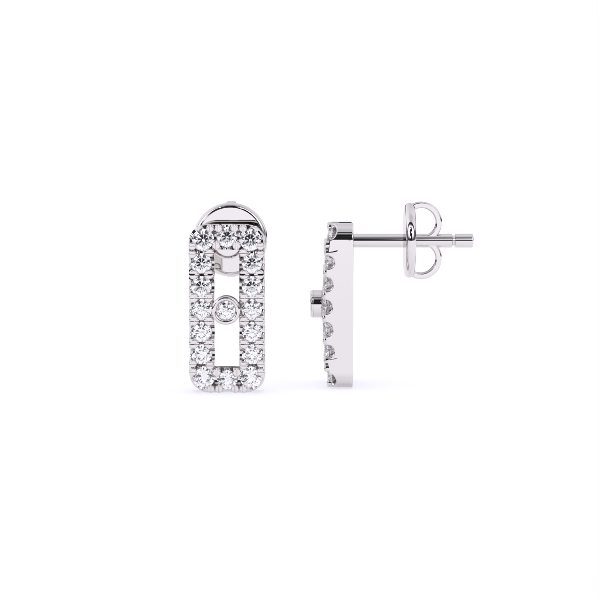 Delicate Radiance Diamond Studs earrings