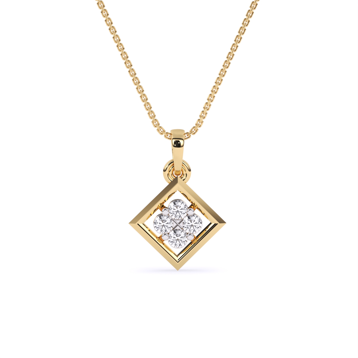 Simple Glow Shiny Diamond Pendant