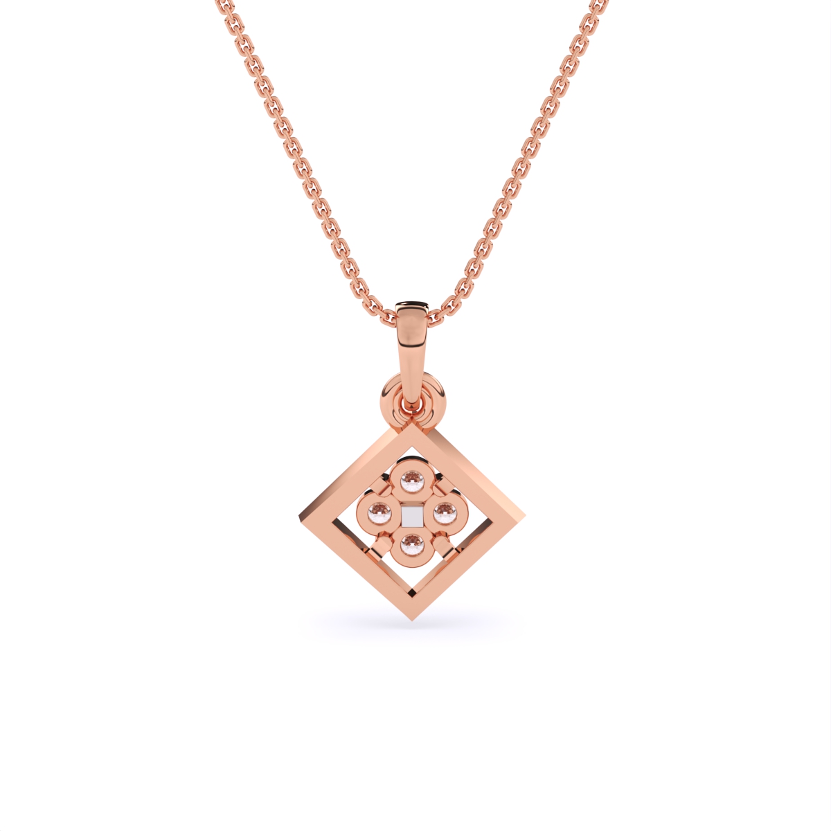 Simple Glow Shiny Diamond Pendant