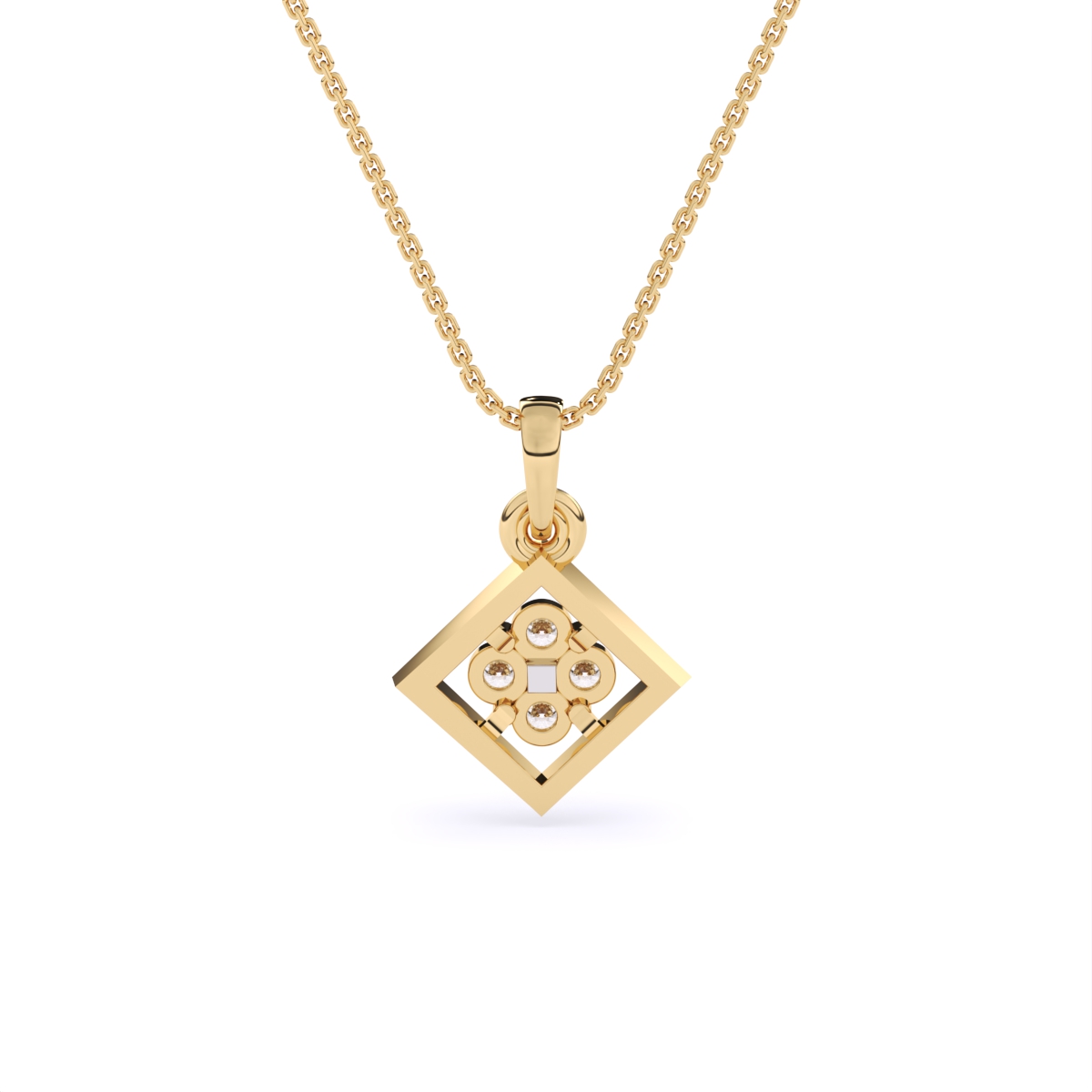Simple Glow Shiny Diamond Pendant