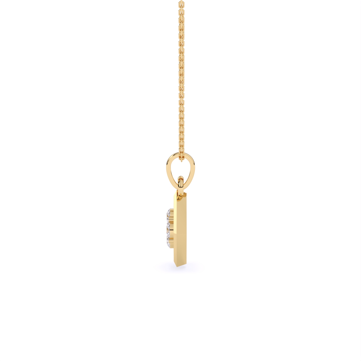 Simple Glow Shiny Diamond Pendant