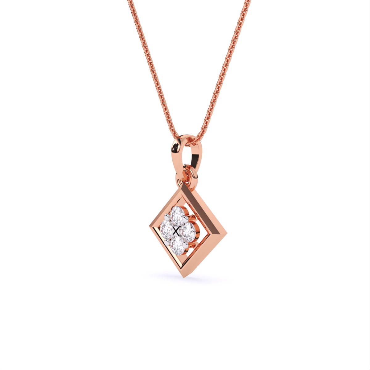Simple Glow Shiny Diamond Pendant