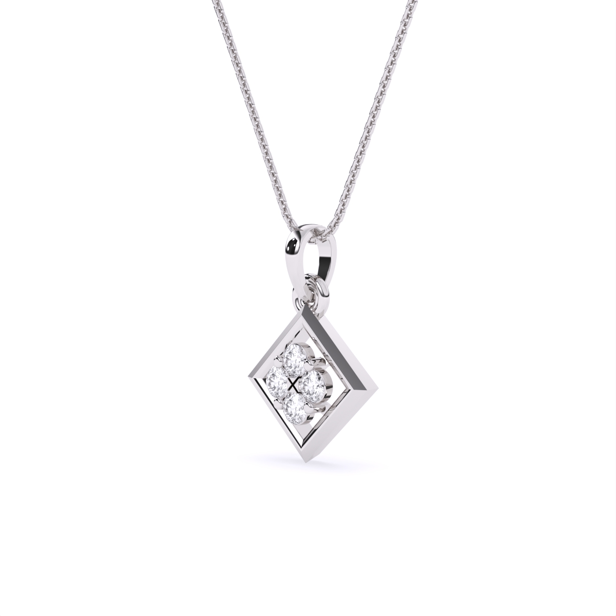 Simple Glow Shiny Diamond Pendant