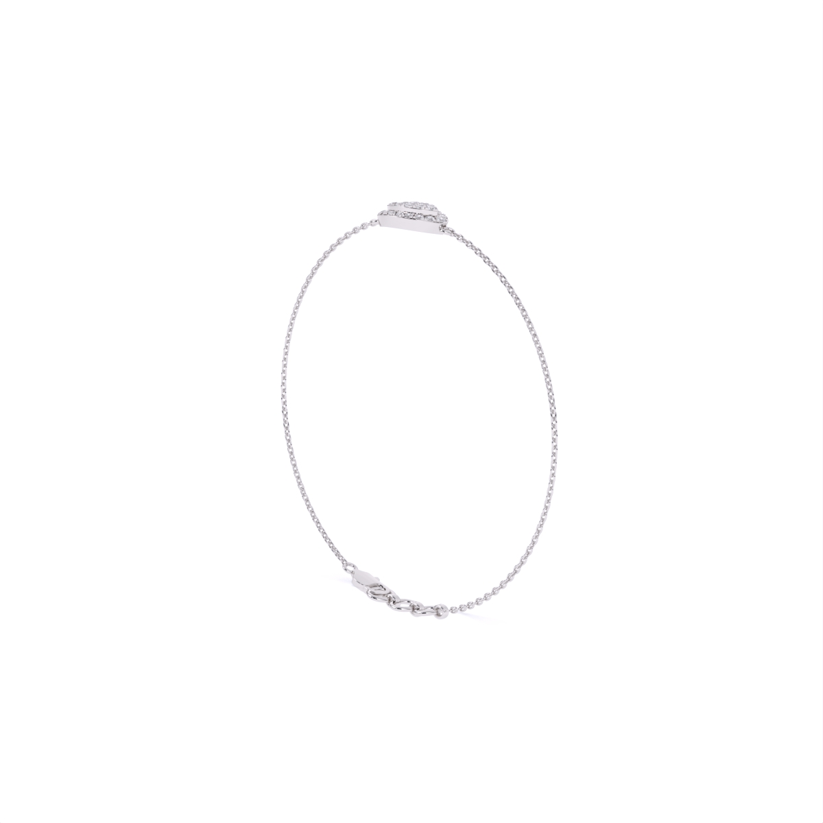 Stylish Luxe-Shaped Diamond Bracelet