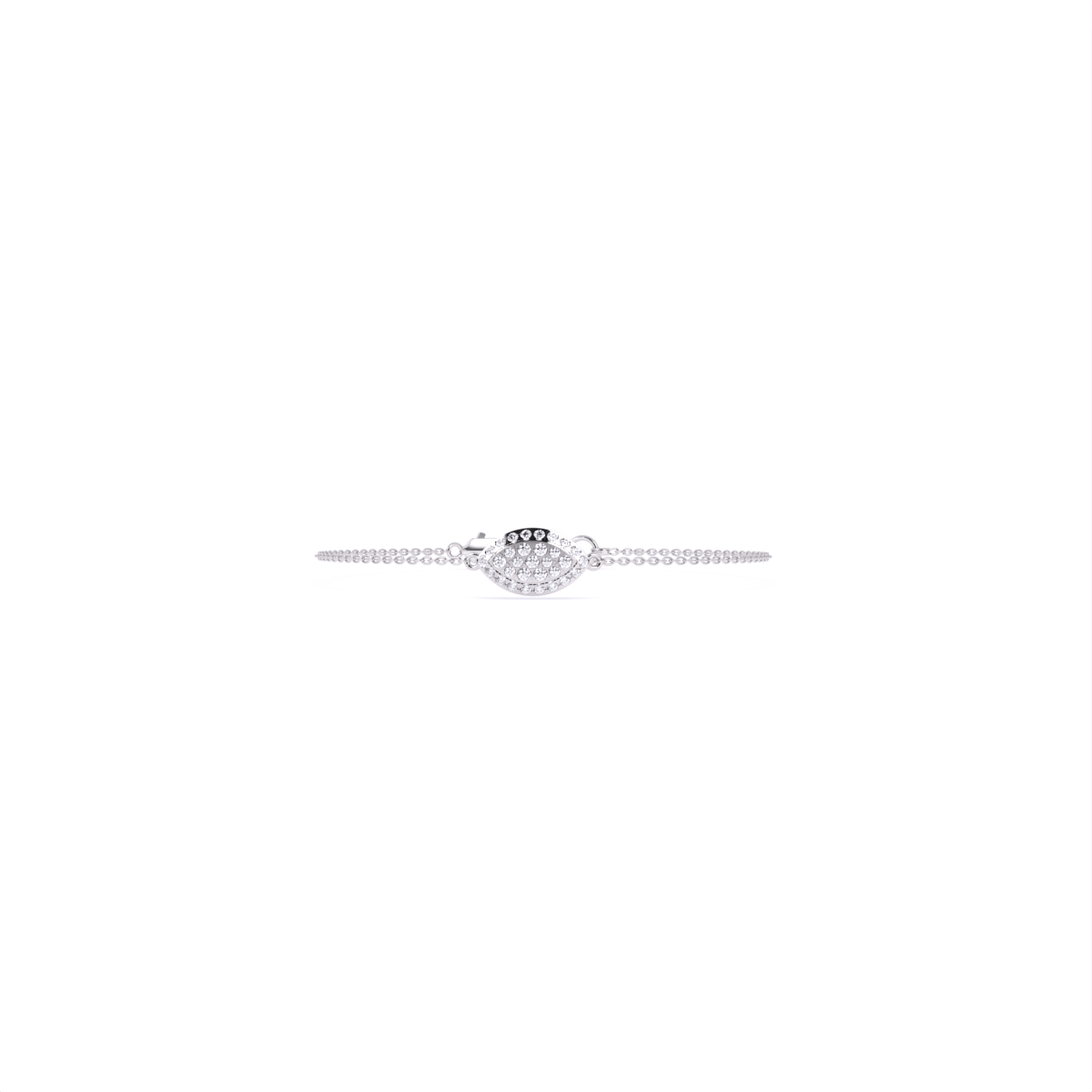 Stylish Luxe-Shaped Diamond Bracelet