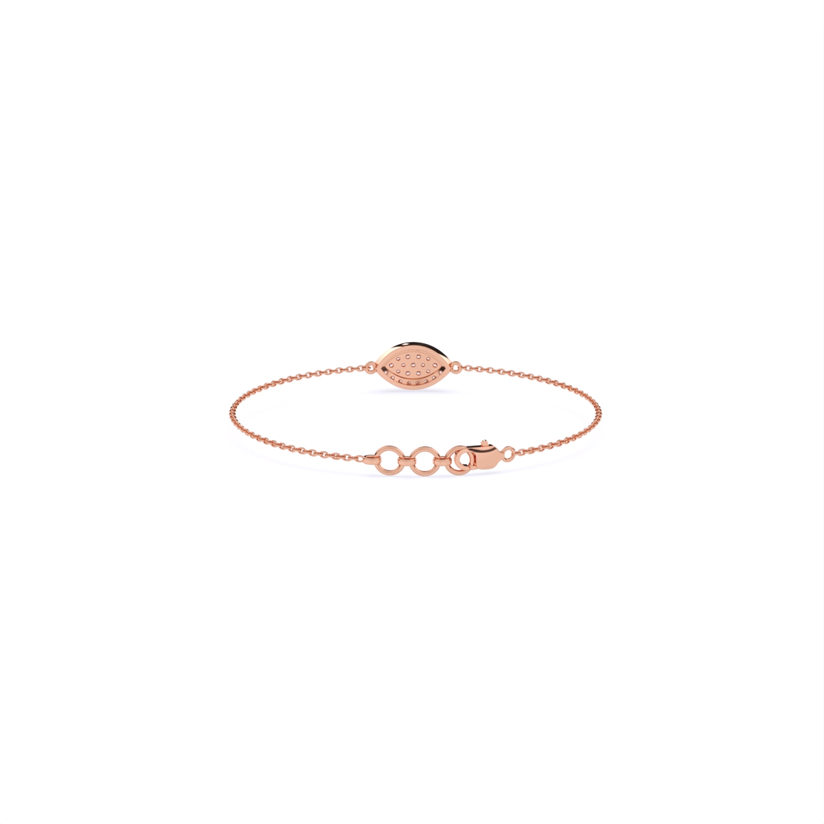 Stylish Luxe-Shaped Diamond Bracelet