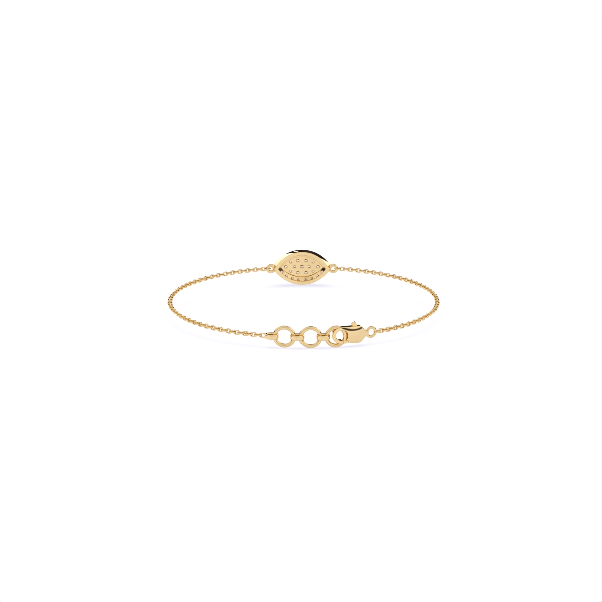 Stylish Luxe-Shaped Diamond Bracelet
