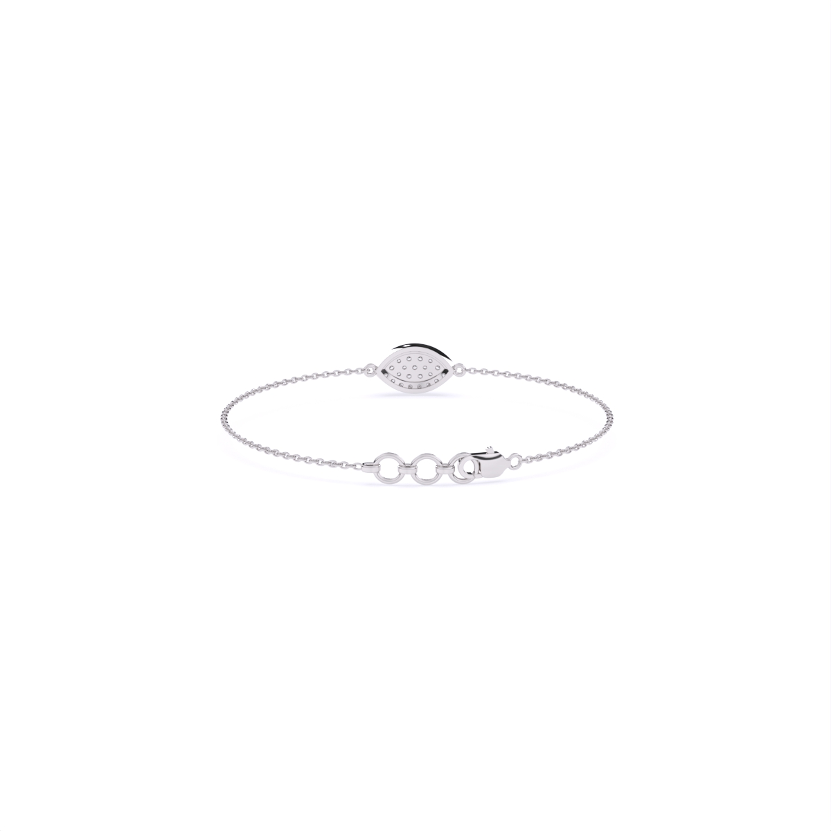 Stylish Luxe-Shaped Diamond Bracelet