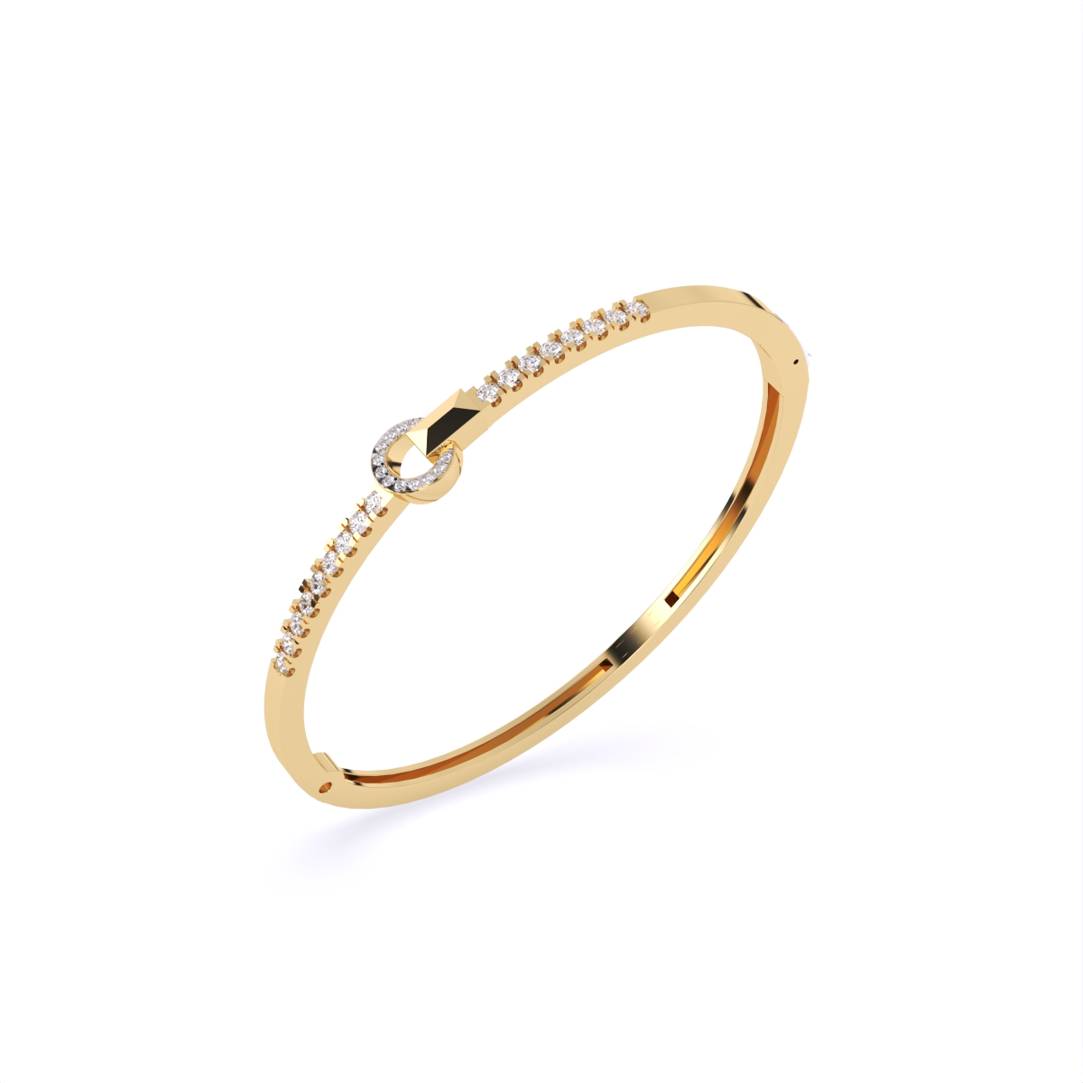 Circle Clasp Diamond Bracelet