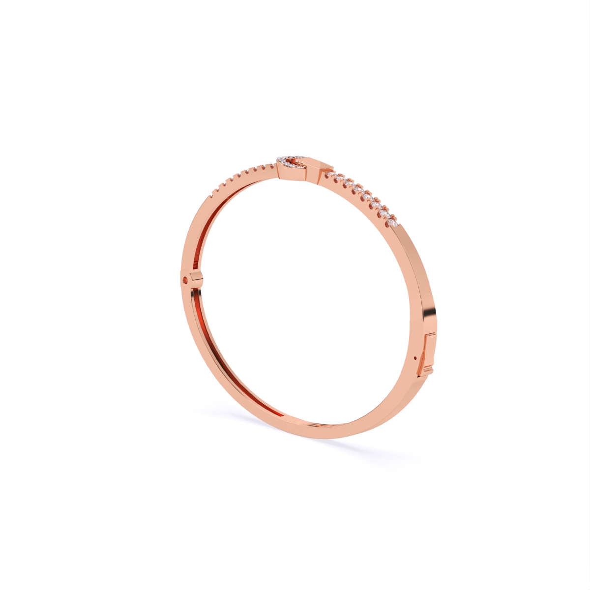 Circle Clasp Diamond Bracelet