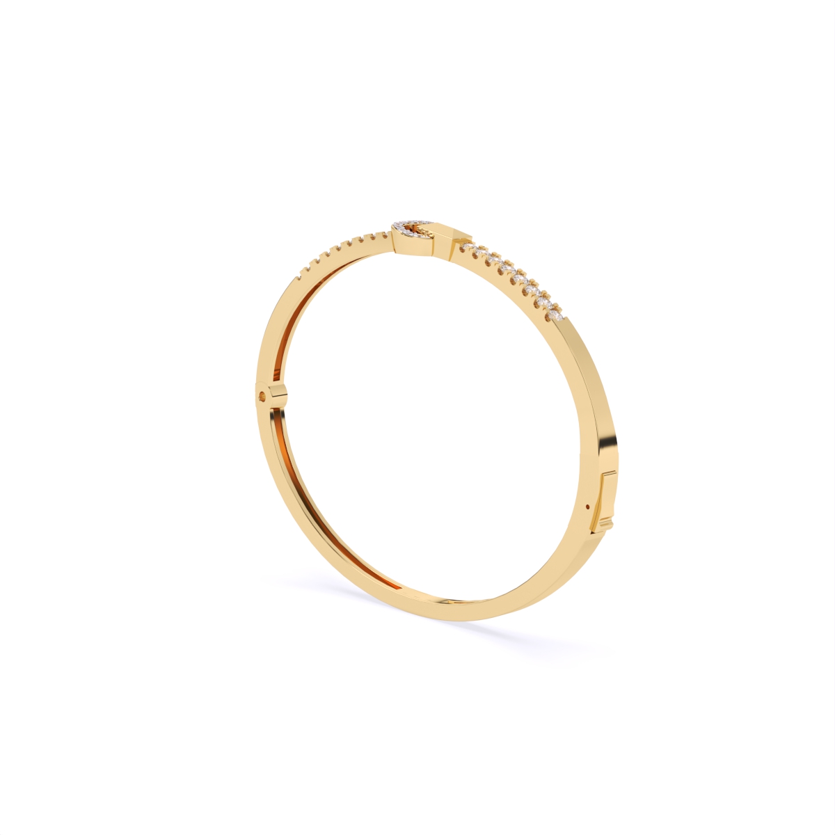 Circle Clasp Diamond Bracelet