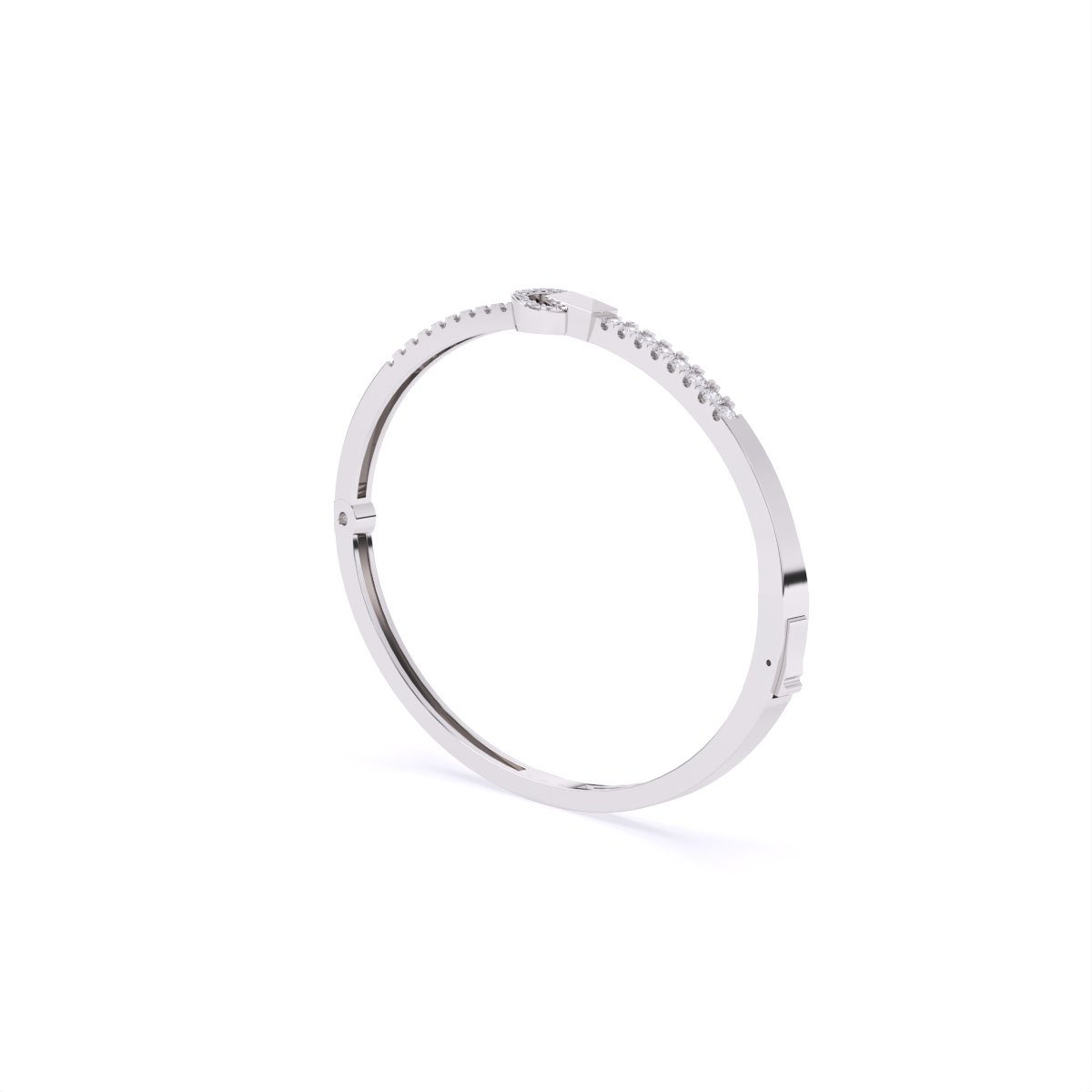 Circle Clasp Diamond Bracelet
