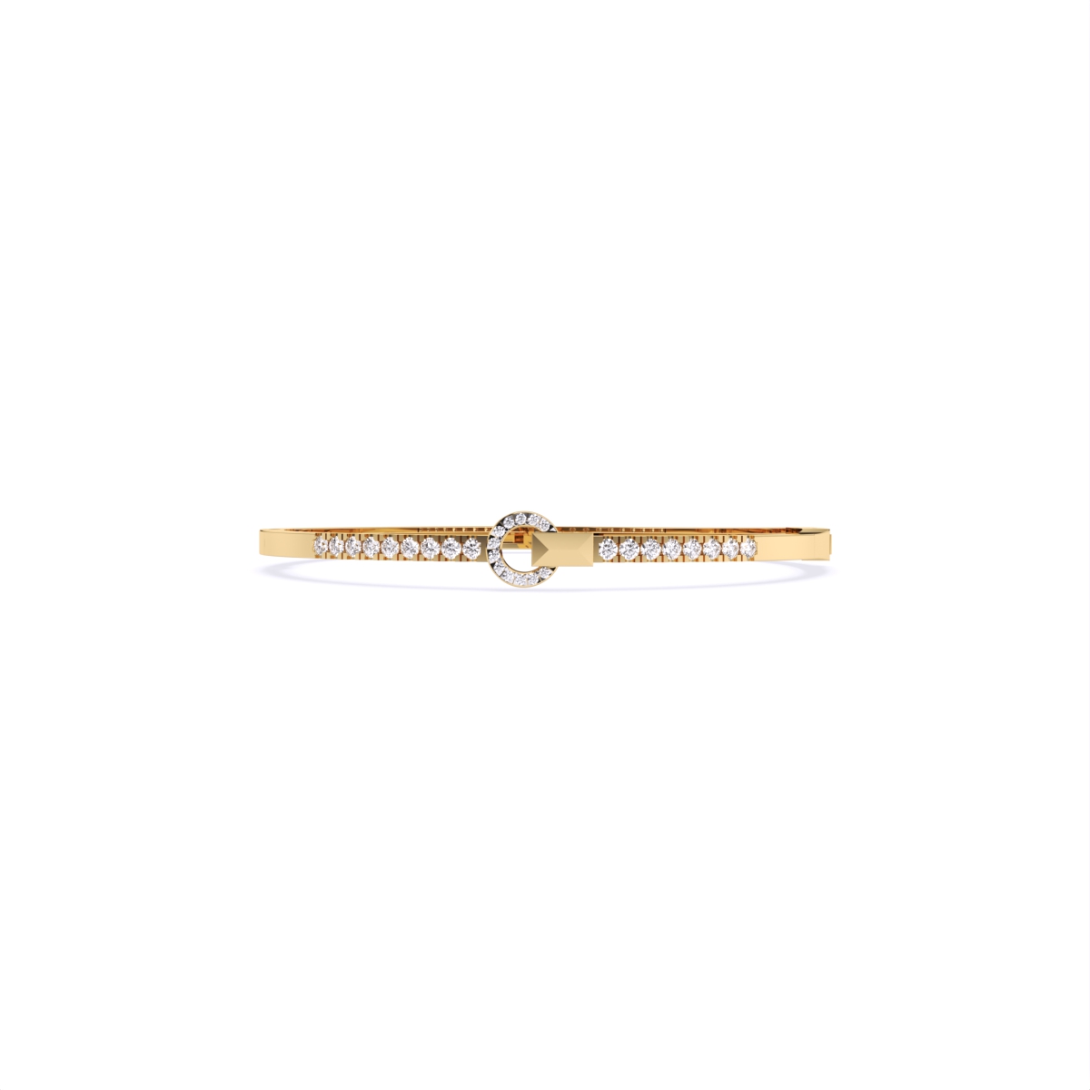 Circle Clasp Diamond Bracelet