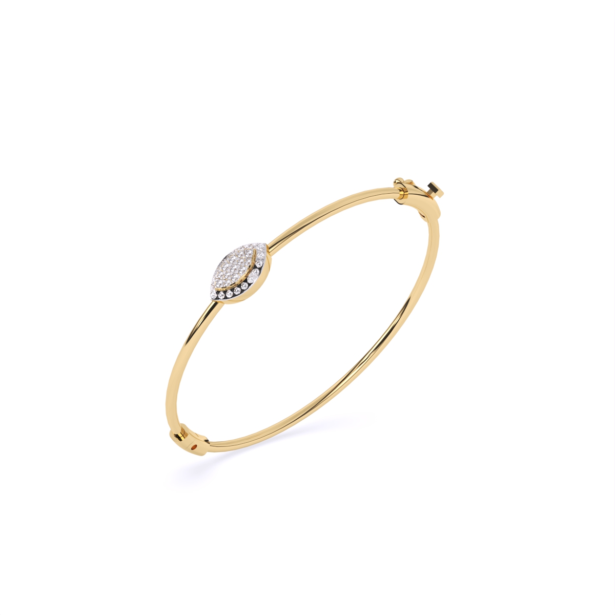 Stylish Signature-Shaped Diamond Bracelet