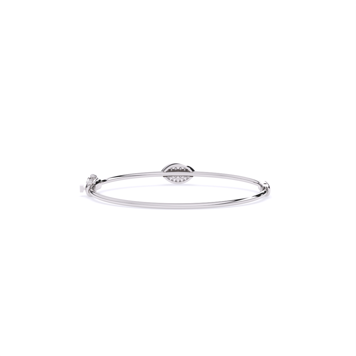 Stylish Signature-Shaped Diamond Bracelet