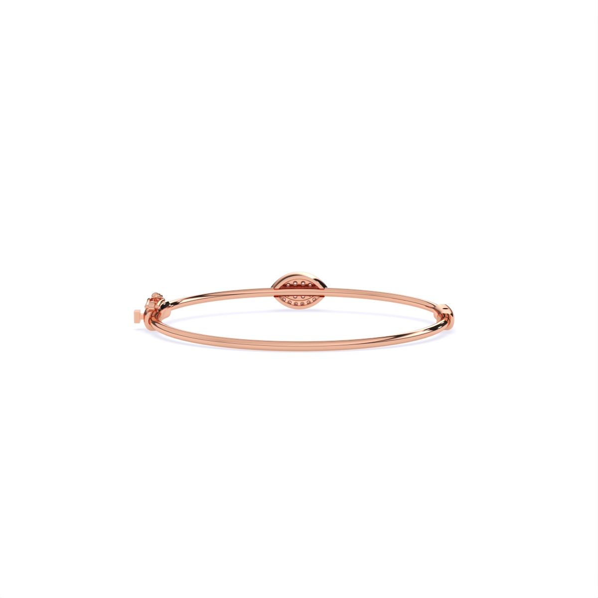 Stylish Signature-Shaped Diamond Bracelet