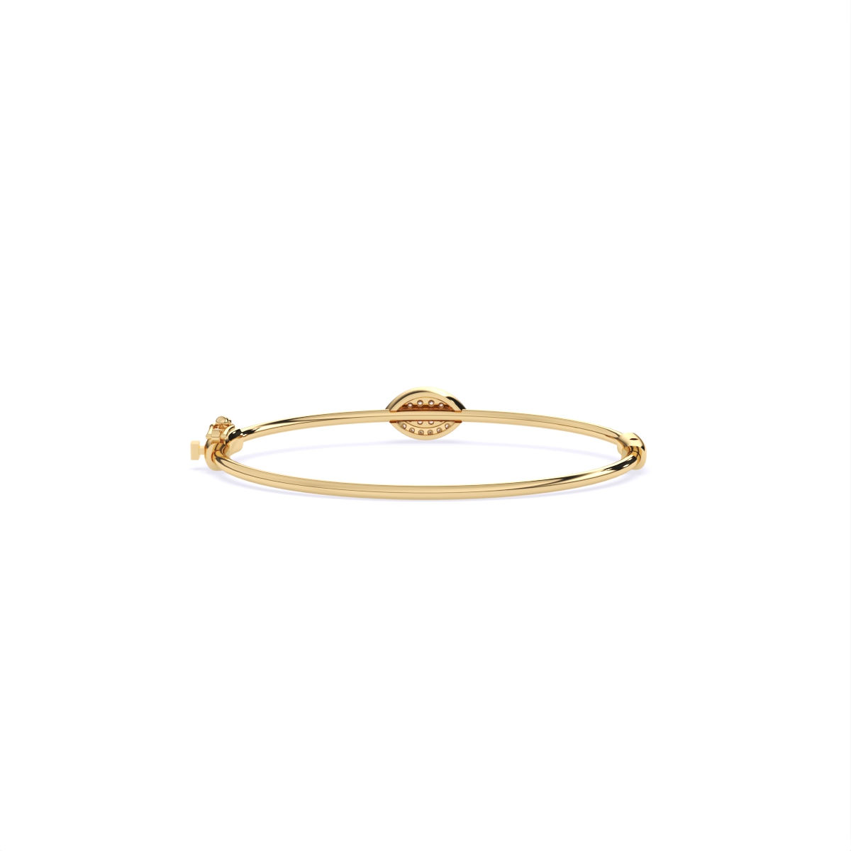 Stylish Signature-Shaped Diamond Bracelet