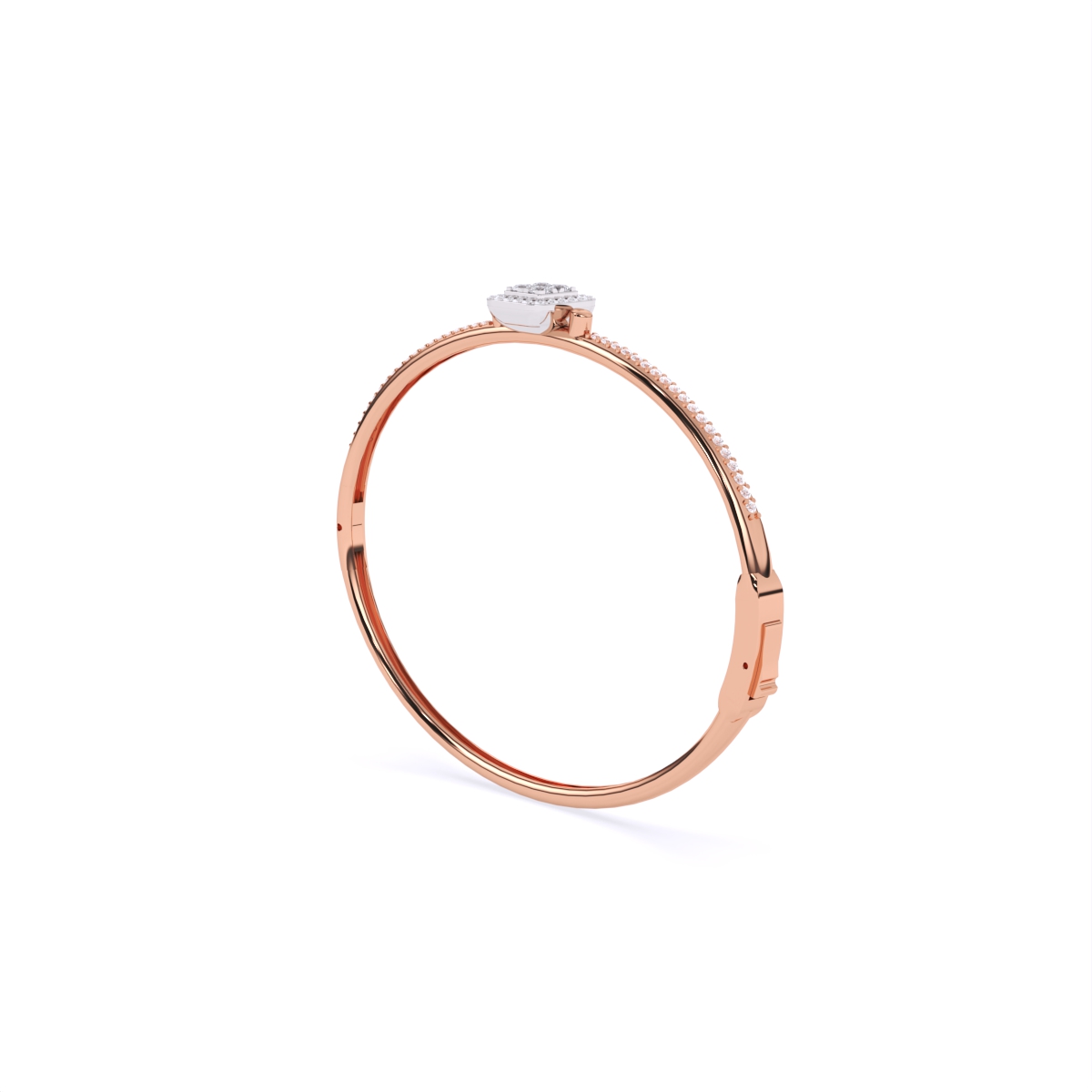 Elegant Square Frame Mini Diamond Bracelet