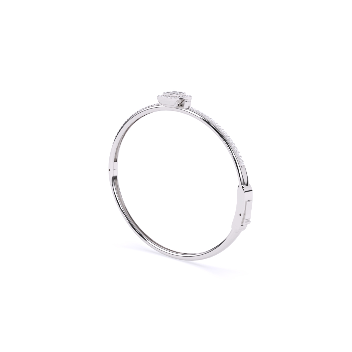 Elegant Square Frame Mini Diamond Bracelet