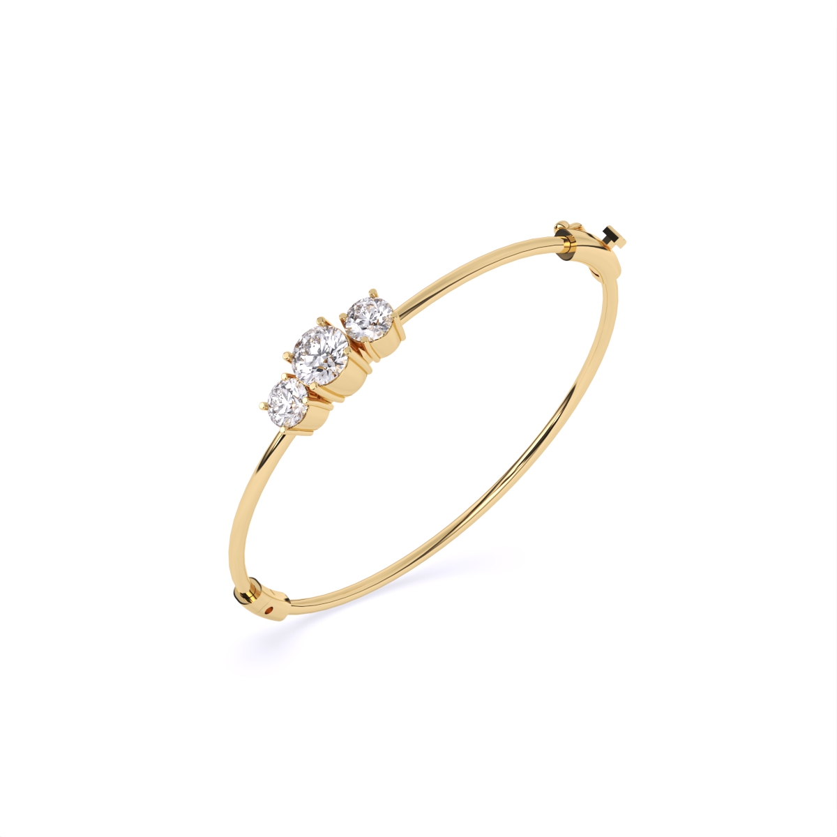 Bold Round Solitaires Diamond Bracelet