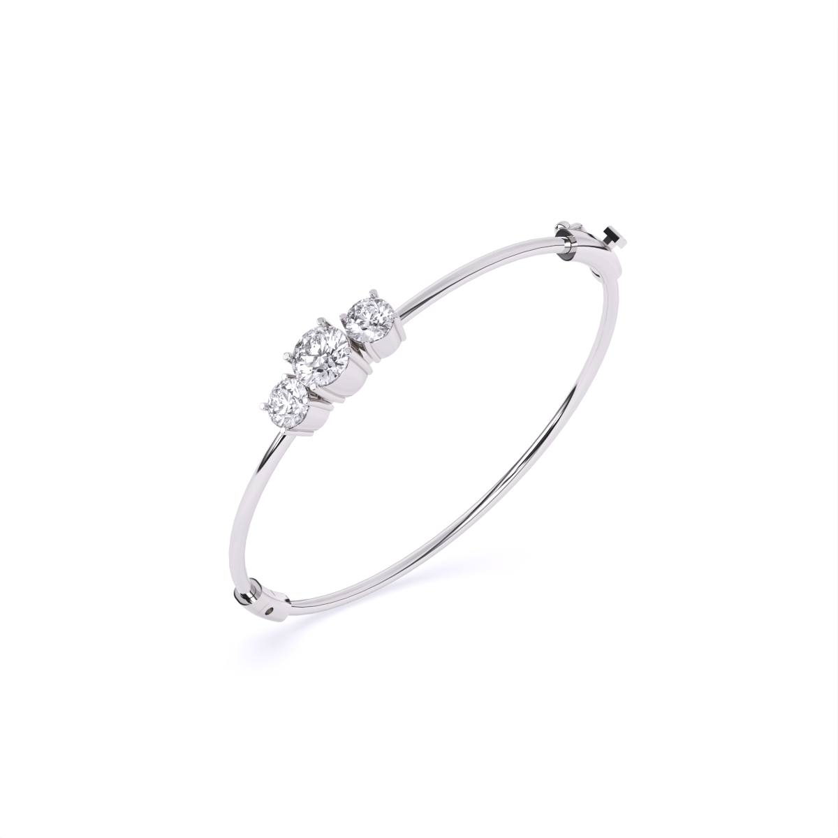 Bold Round Solitaires Diamond Bracelet