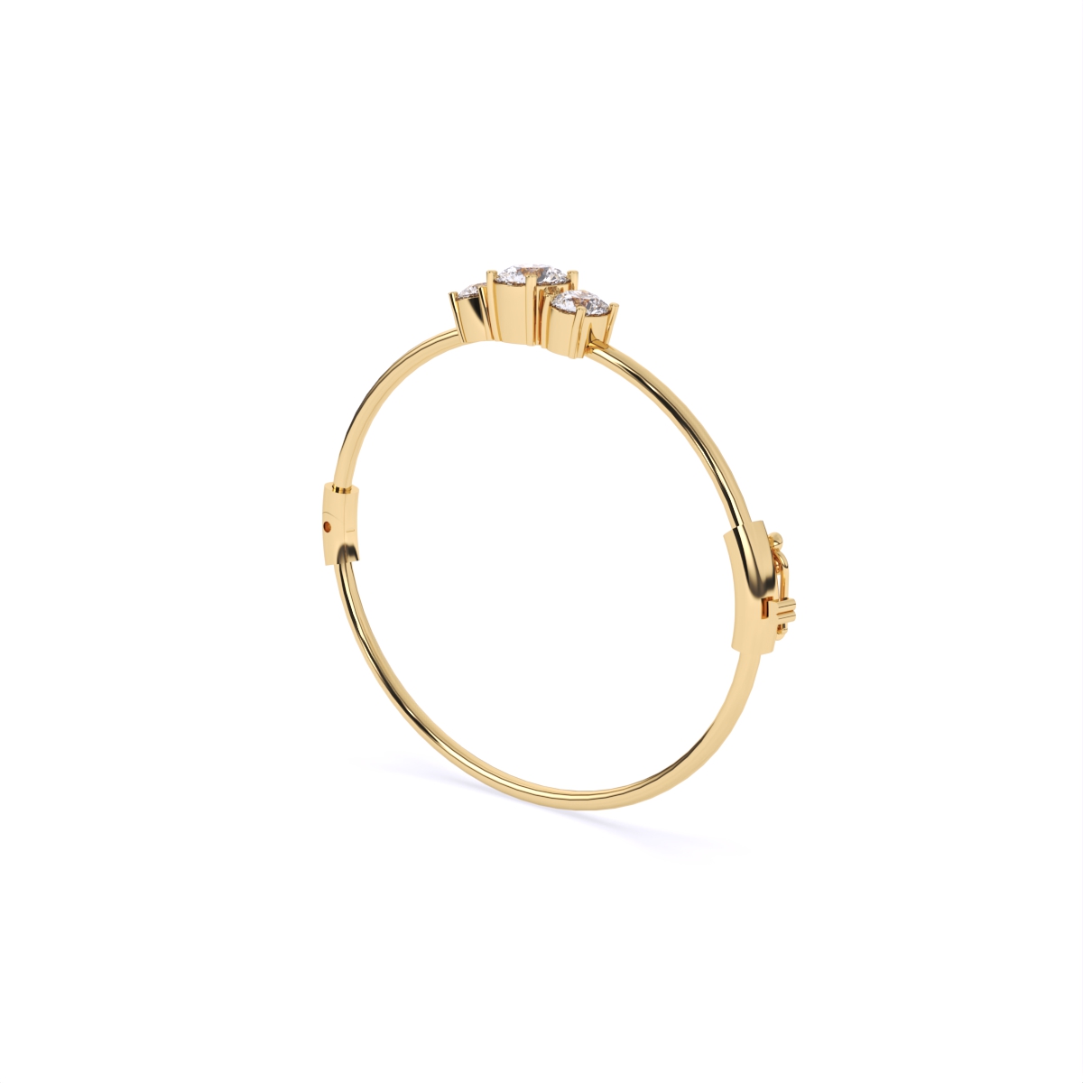 Bold Round Solitaires Diamond Bracelet