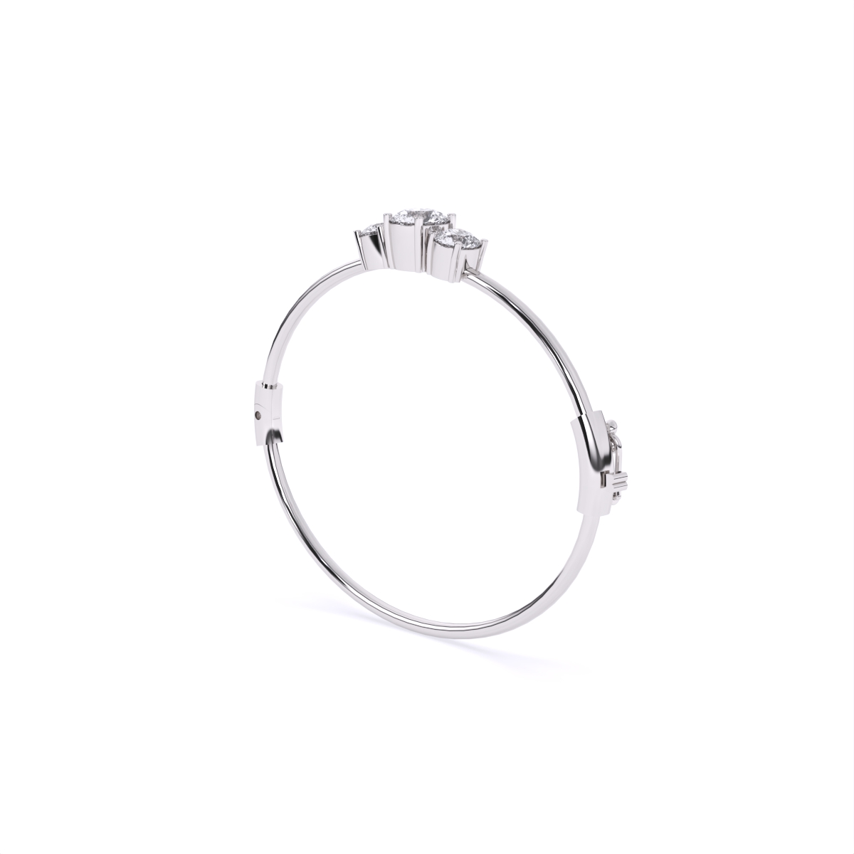Bold Round Solitaires Diamond Bracelet