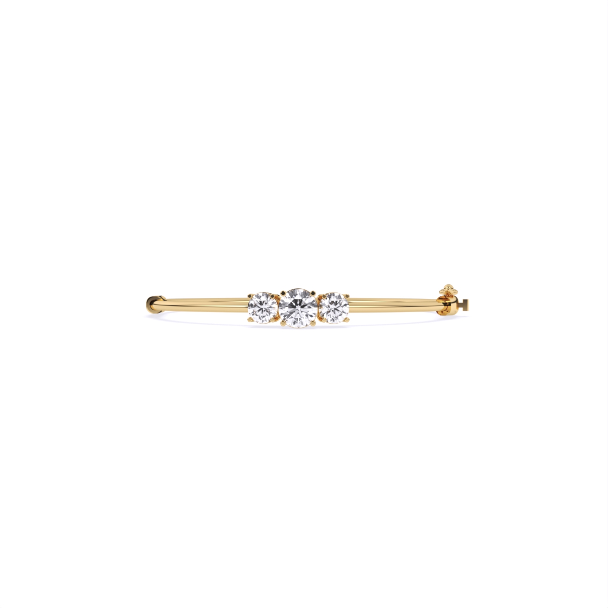 Bold Round Solitaires Diamond Bracelet