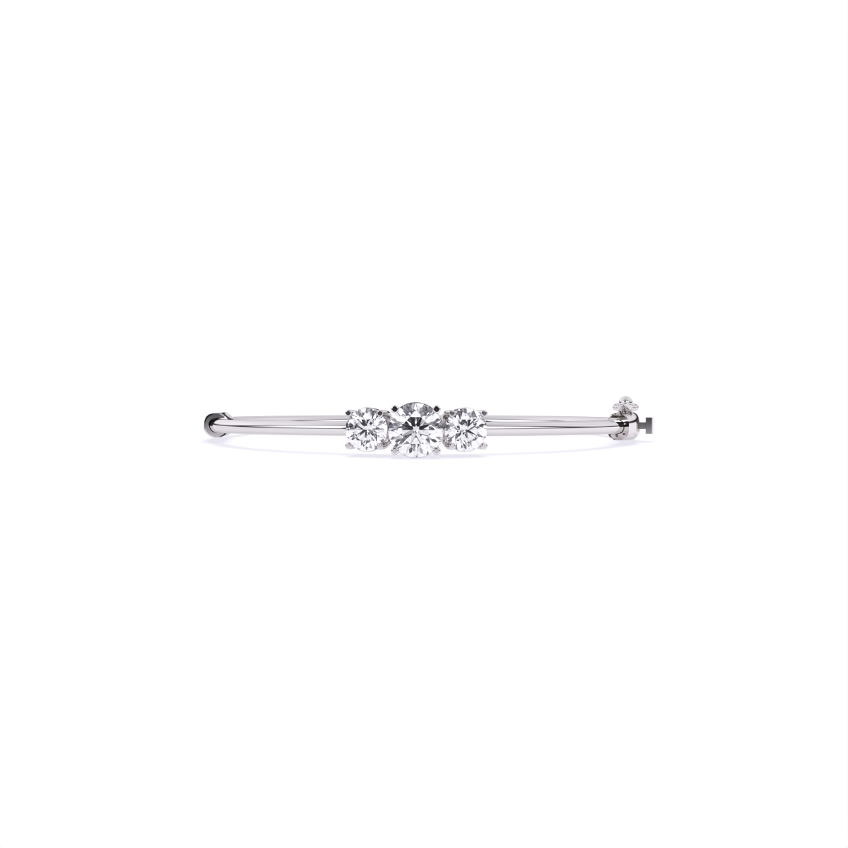 Bold Round Solitaires Diamond Bracelet