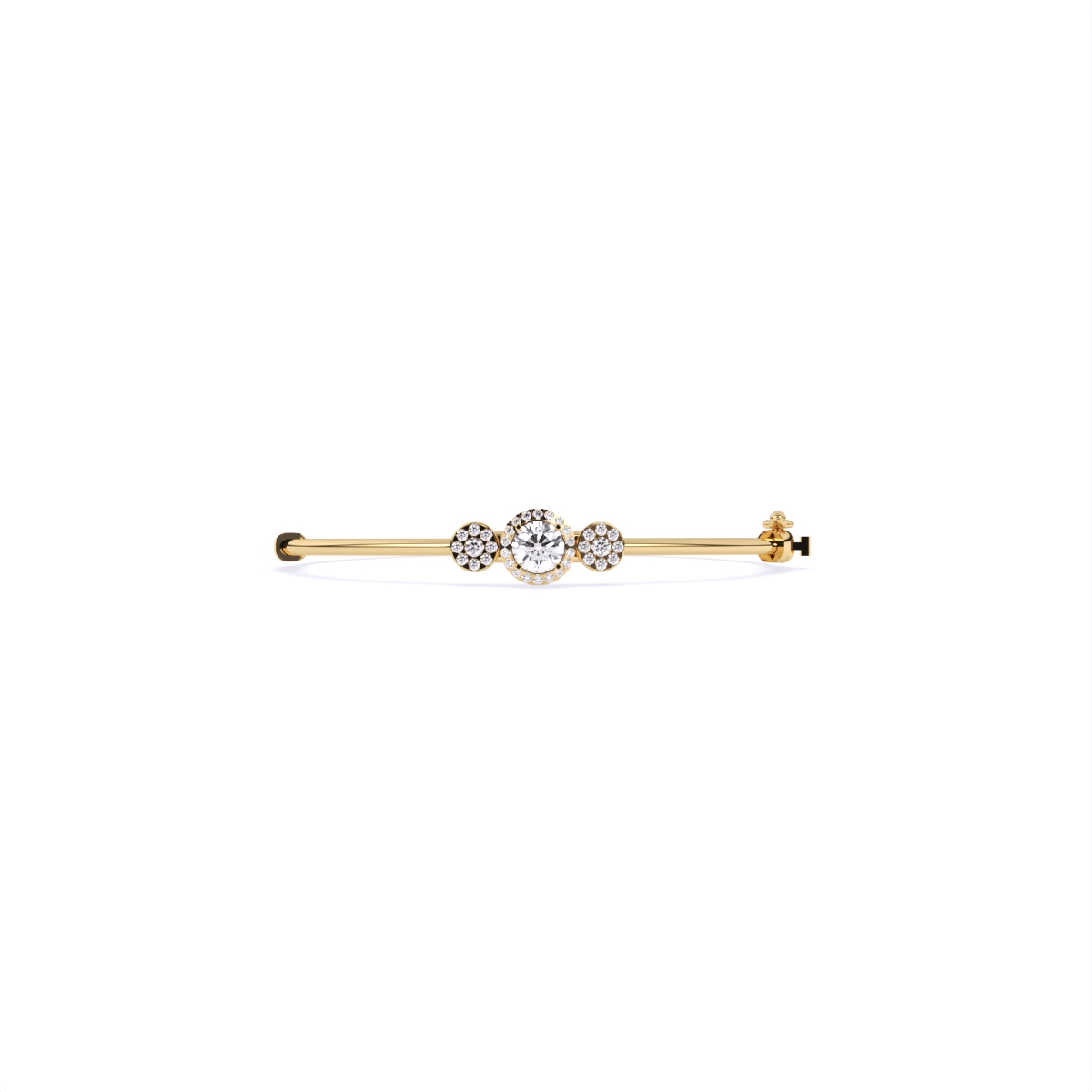 Minimalist Grace Solitaire Bar Diamond Bracelet