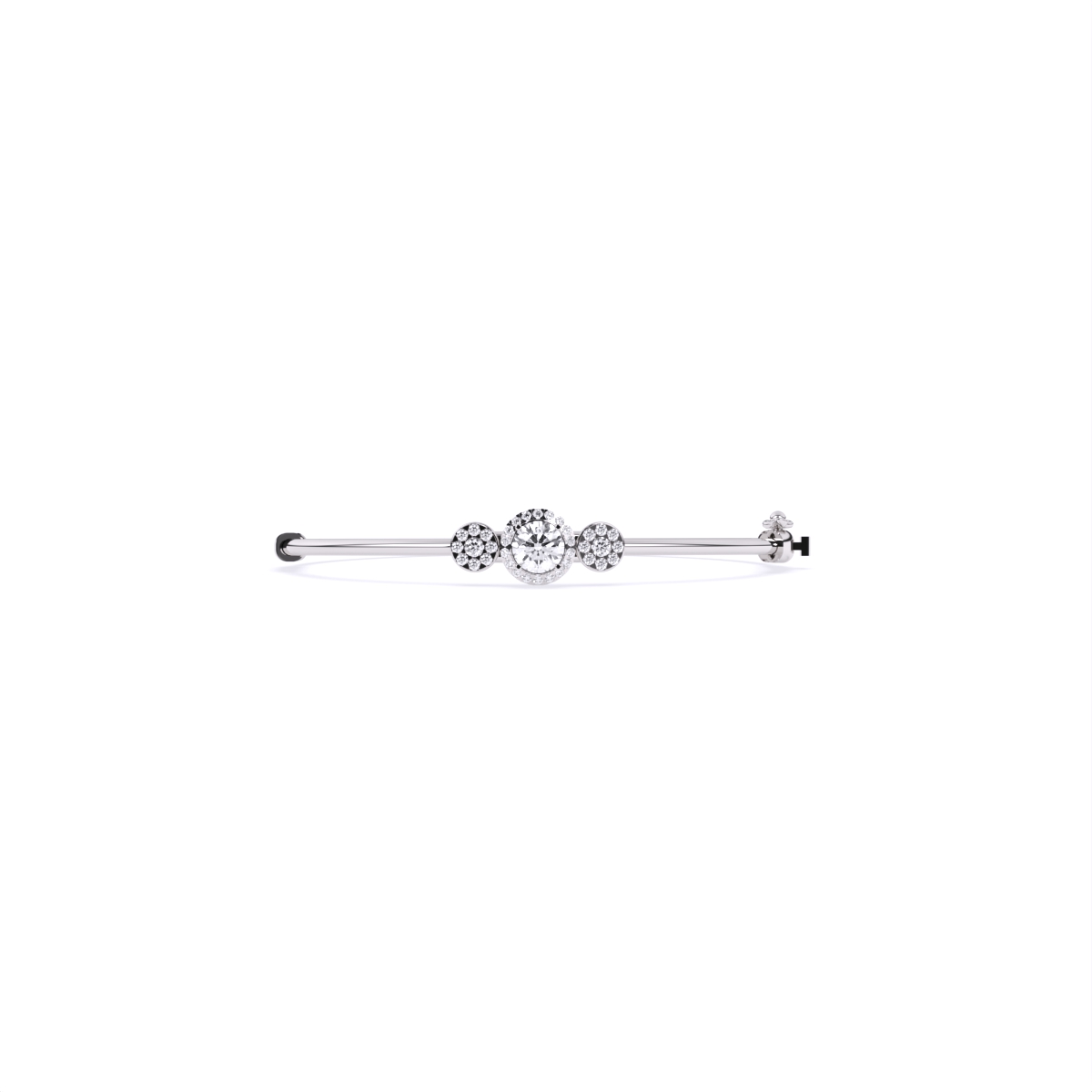 Minimalist Grace Solitaire Bar Diamond Bracelet