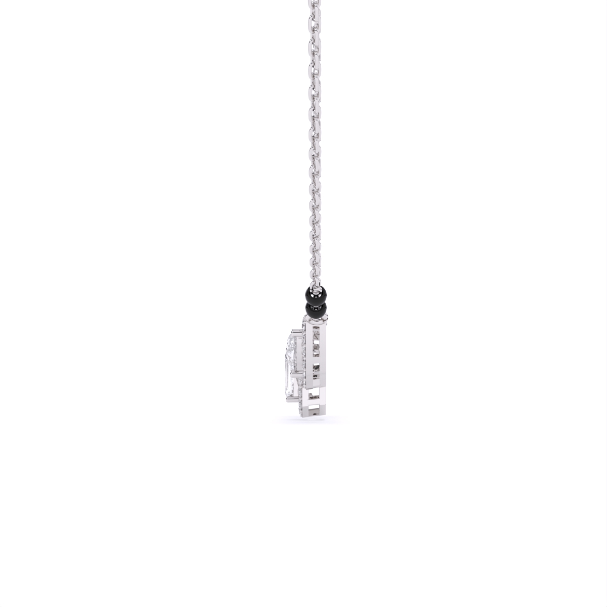 Pear & Emerald Cut Mangalsutra Pendant