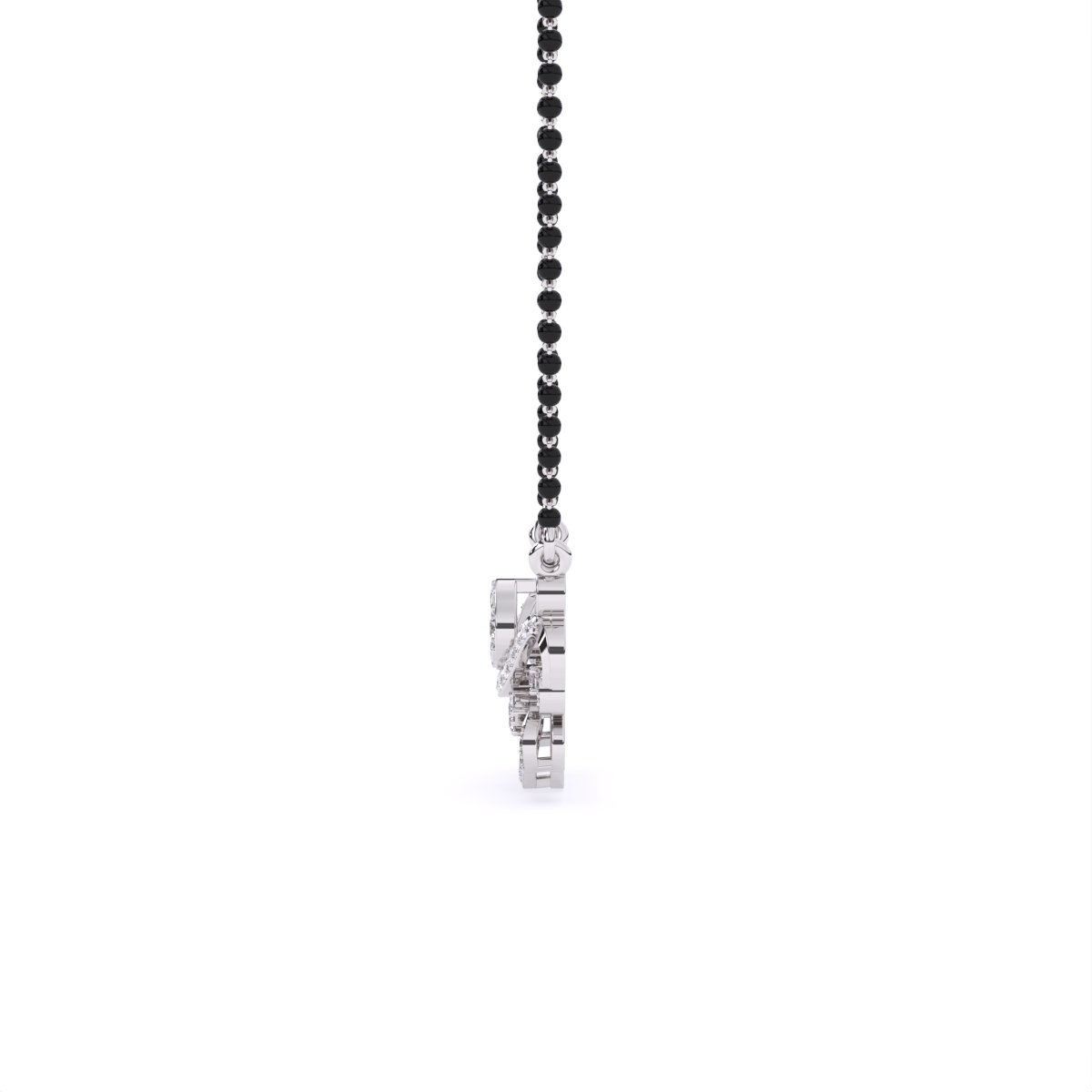 Artistic Petal Drop Diamond Mangalsutra