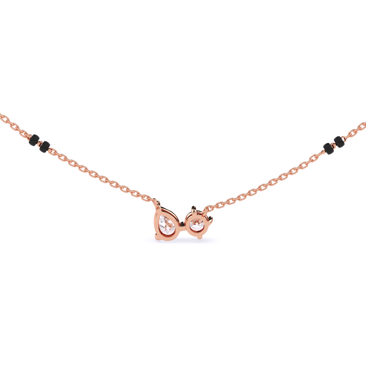 Round Meets Drop Design Pendant Mangalsutra