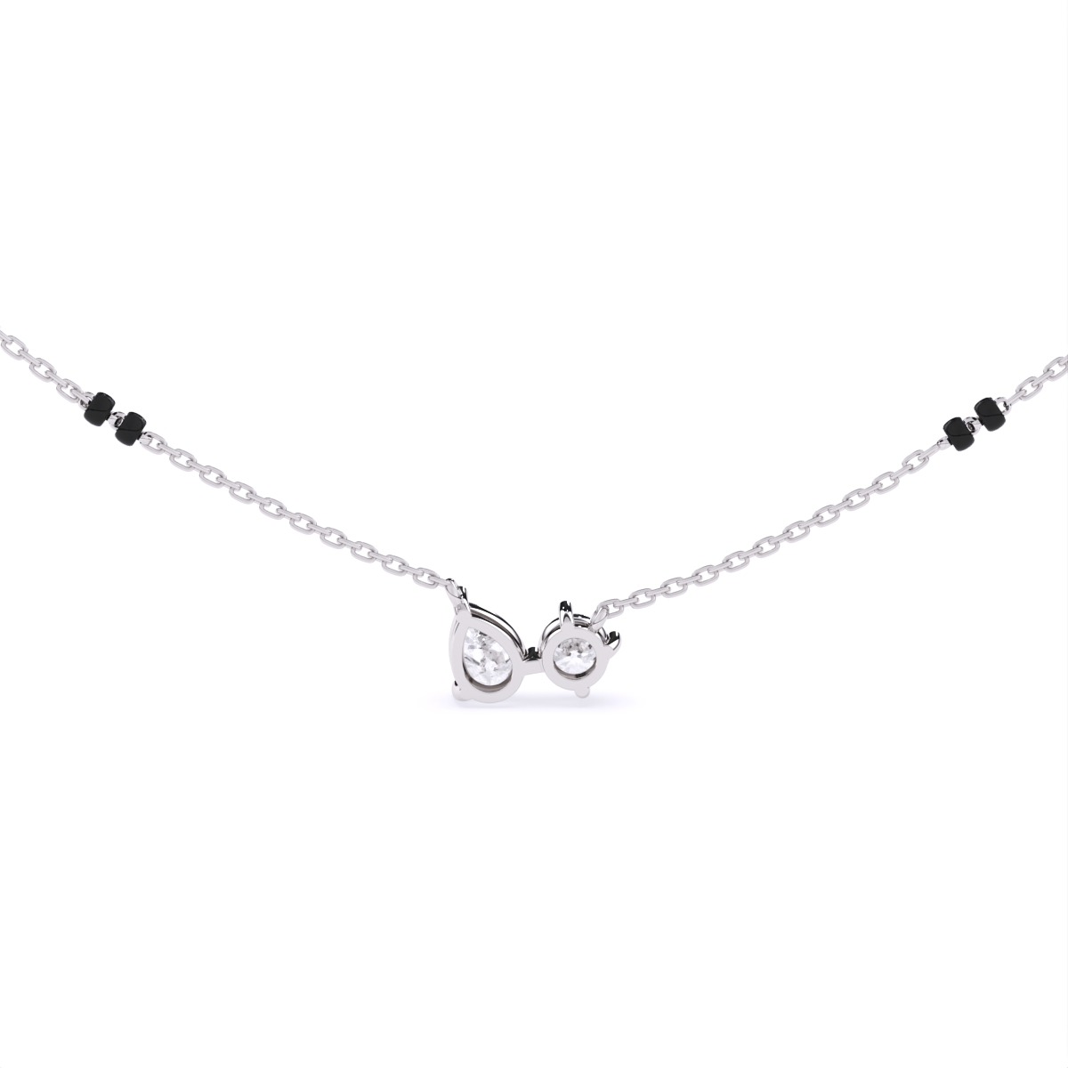 Round Meets Drop Design Pendant Mangalsutra