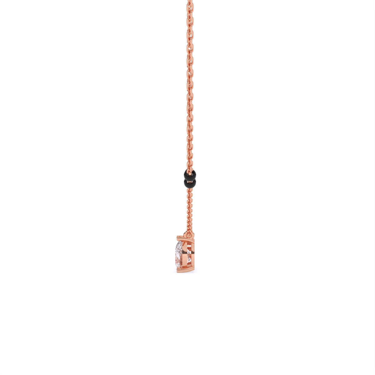 Round Meets Drop Design Pendant Mangalsutra