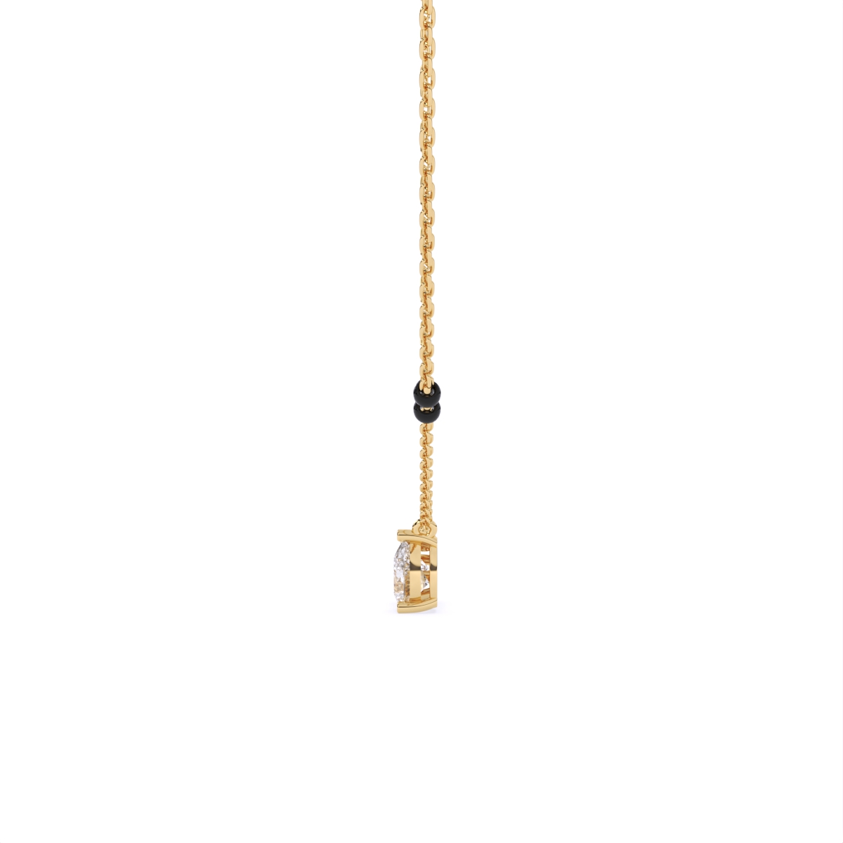 Round Meets Drop Design Pendant Mangalsutra
