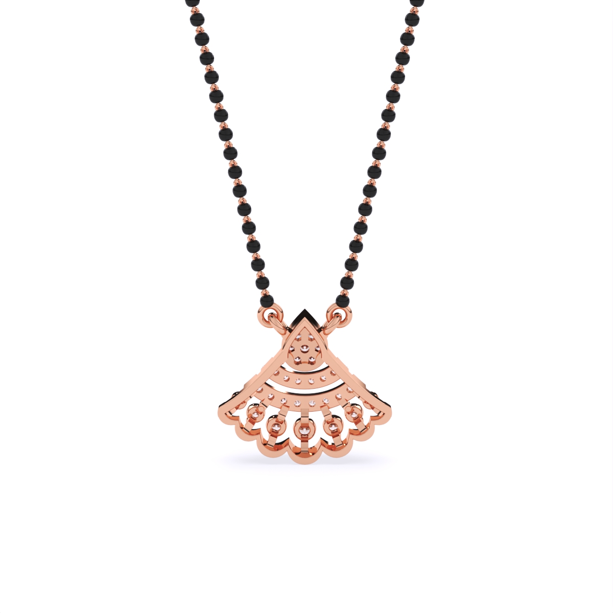 Modern Bell-Cut Style Pendant Mangalsutra