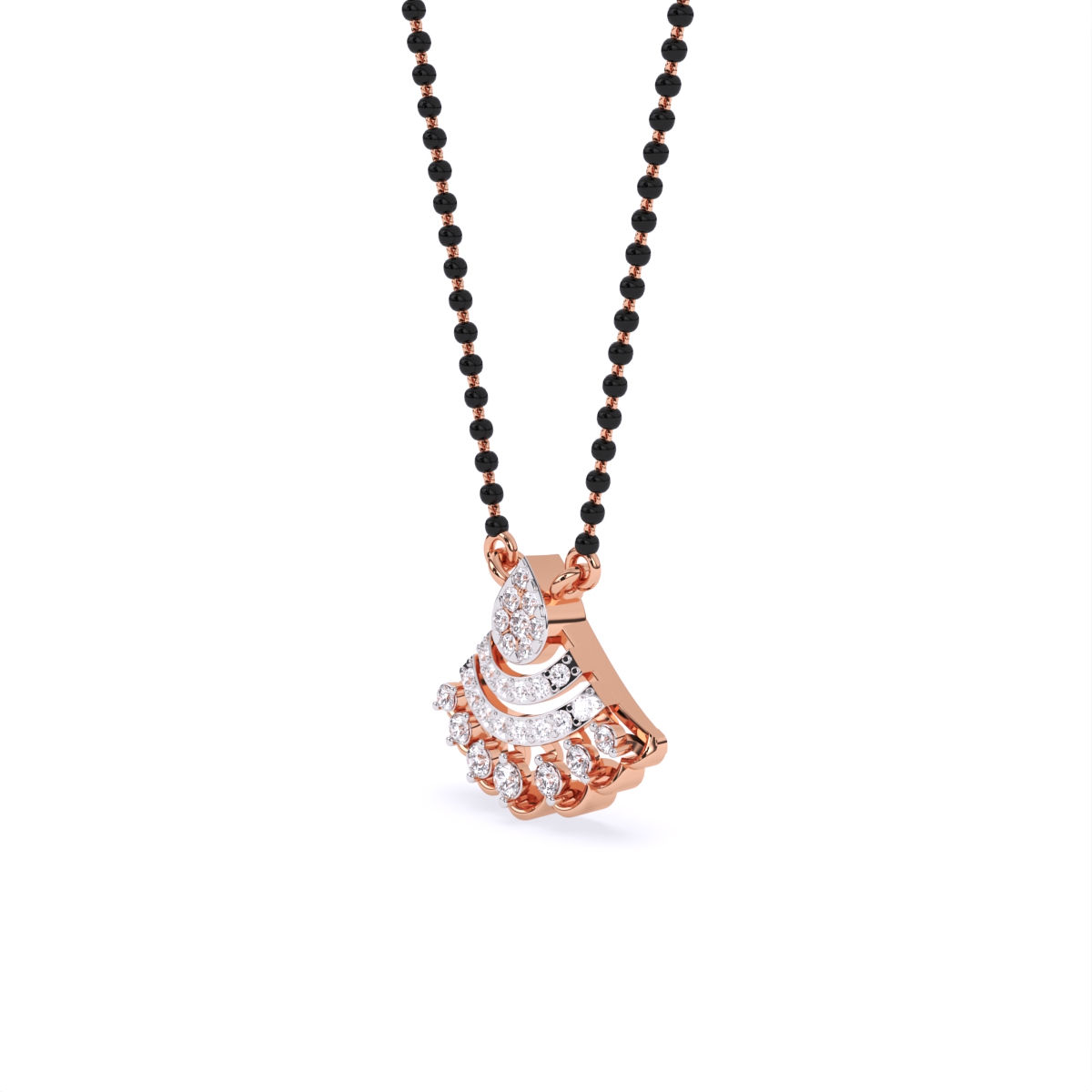 Modern Bell-Cut Style Pendant Mangalsutra