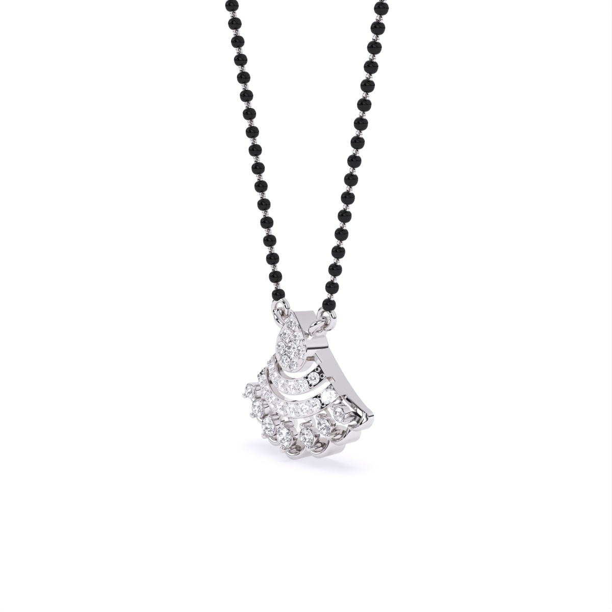 Modern Bell-Cut Style Pendant Mangalsutra