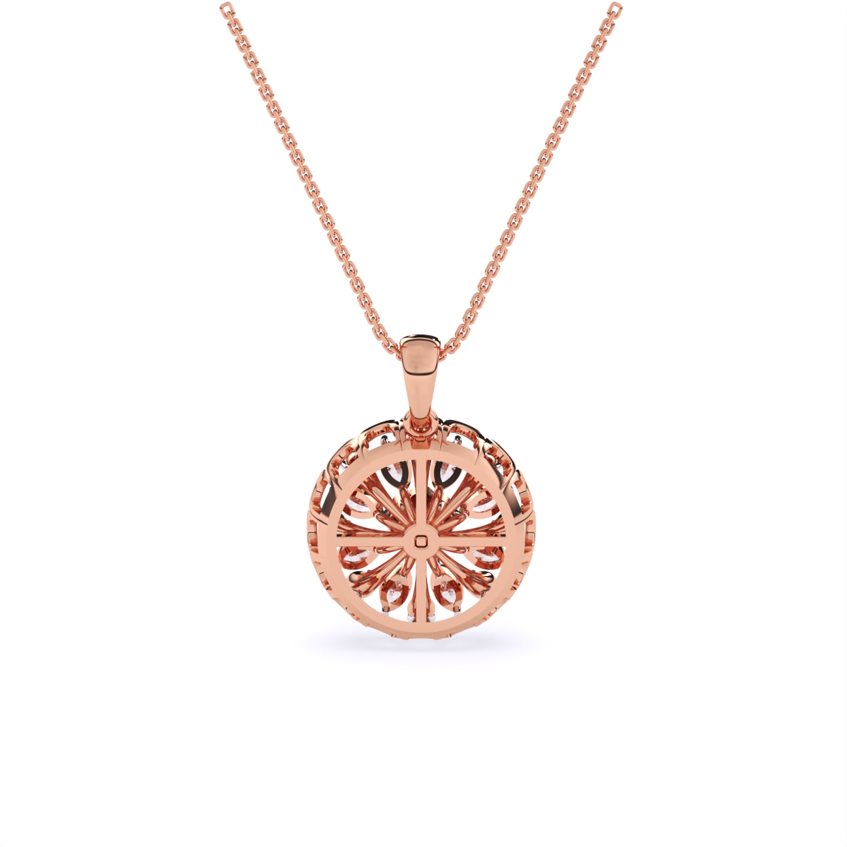 Multi-Stone Sparkle Diamond Pendant