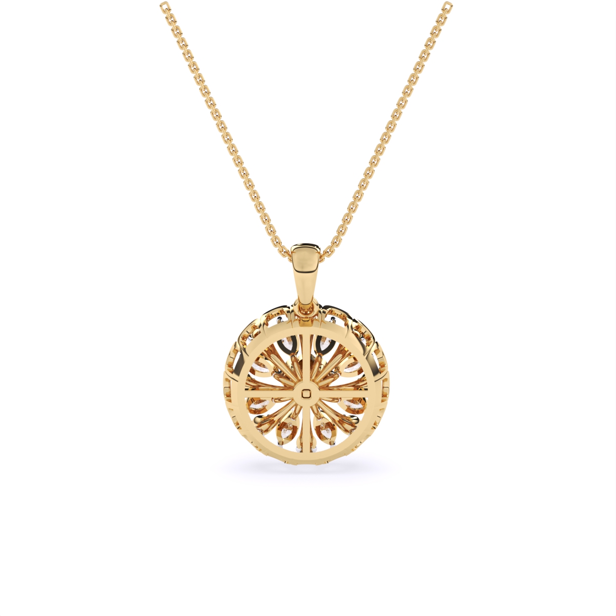 Multi-Stone Sparkle Diamond Pendant