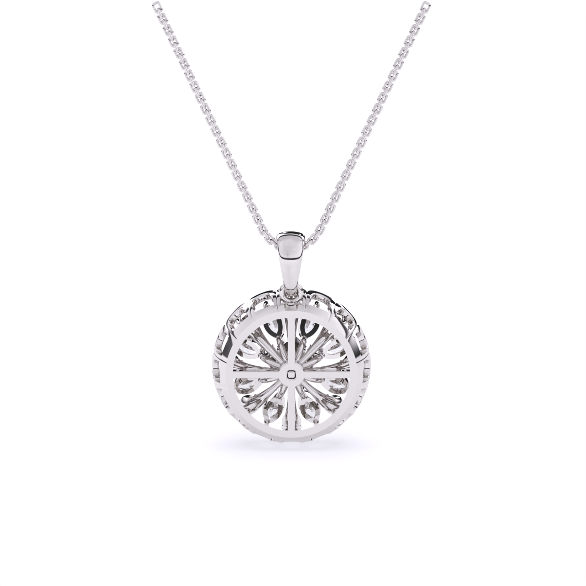 Multi-Stone Sparkle Diamond Pendant